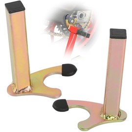 1 Pair Motorcycle Stand Claw Holder, Round U Motorcycle Stand, Rear Stand, Lake Mount Motorcycle Stand, Load Capacity up to 400 kg, Adapter for Rear Stand and Motorcycle Jack