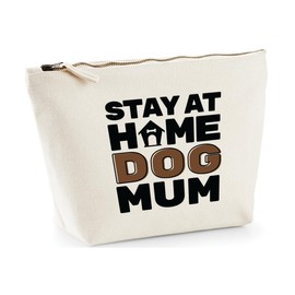 Hippowarehouse Stay at Home Dog Mum Printed Make up Cosmetic wash Bag 18x19x9cm
