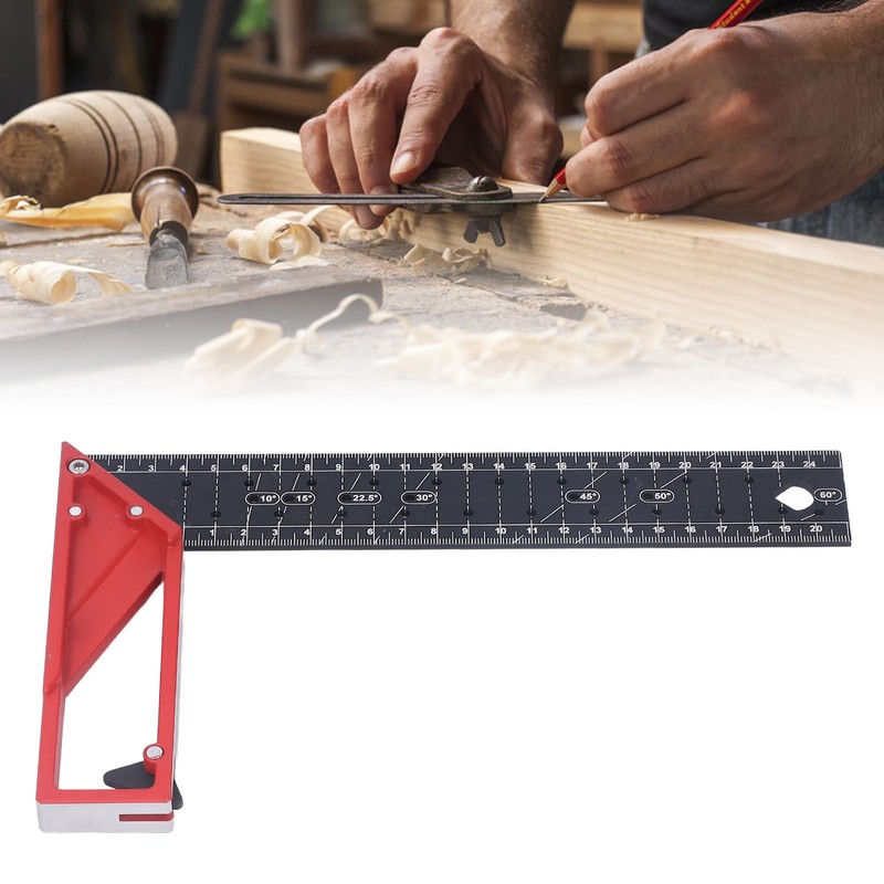 Woodworking Square Multi Angle Professional L Shaped Aluminum Alloy Scribing