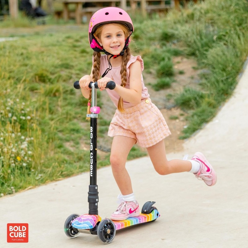 BOLDCUBE Big Fold | Three Wheel Scooter for Children Ages