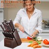Dfito Knife Block Set,15 PCS Knife Set with Block and