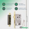 EAI Satin Brass Sashlock - Fire Rated & CE Approved