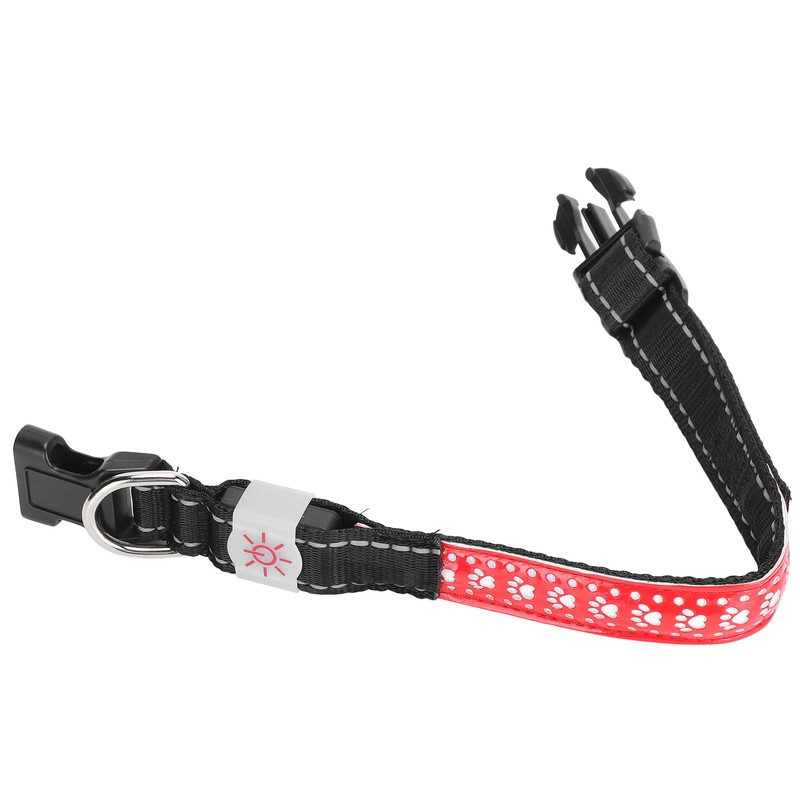 LED Pet Adjustable Collar USB Rechargeable Soft Dog Lighting Night