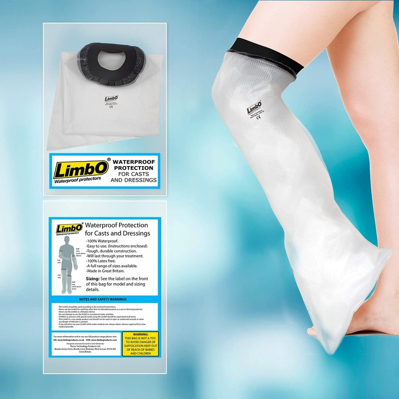 LimbO Waterproof Protectors Cast and Dressing Cover - Adult Half