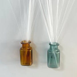 SPANSEE 2 PCS Fridge Magnets for Cat Whisker Holder, Cat Whisker Vase Fridge Magnet, Miniature Vase, Mini Vase for Cat Whiskers (Green, Yellow)