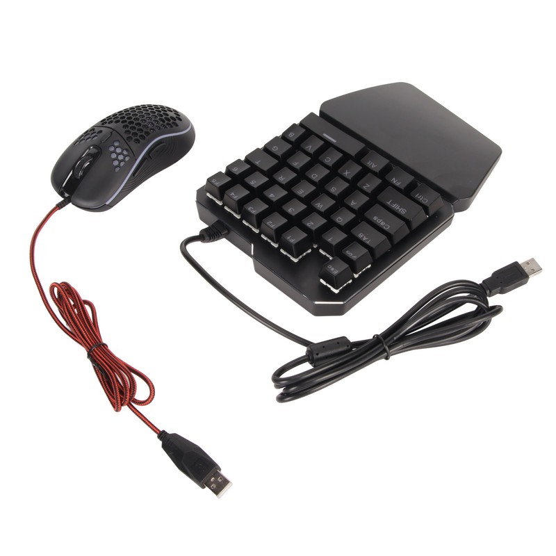 Wired Keyboard Mouse Converter Combo Plug and Play Keypad Mouse