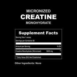 UpNourish Monohidrato de creatina micronizado en polvo (400 g), vegano, sin sabor, ideal para preentrenamiento y desarrollo muscular, para mujeres y h
