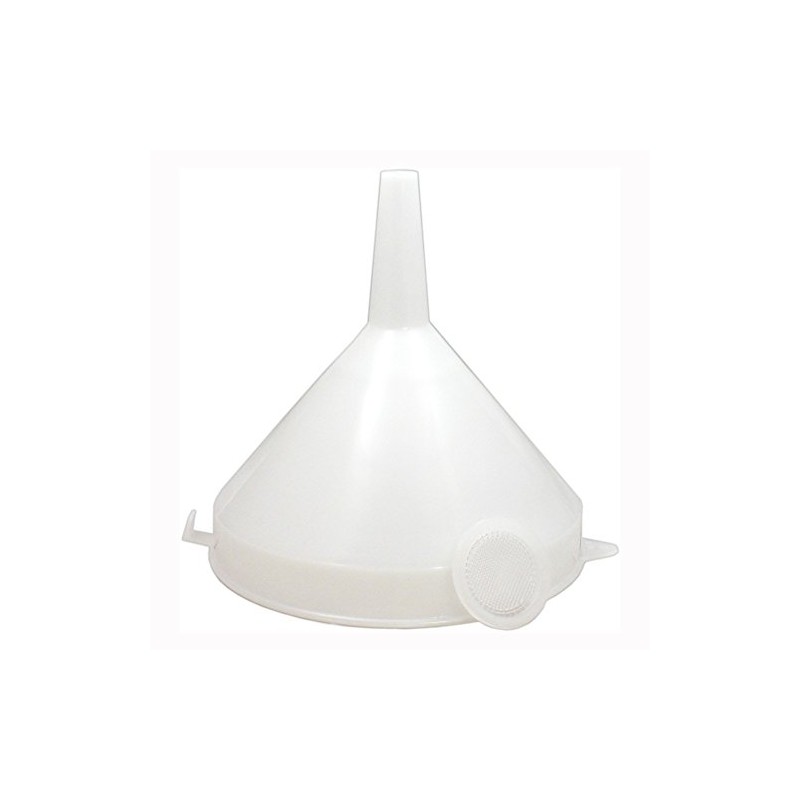 Plastic Funnel - 7" with Removable Straining Disc