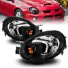 AmeriLite Black Replacement Headlights Set For 03-05 Dodge Neon -