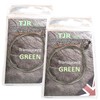 Twin pack fluorocarbon 50cm carp Leaders Quick Change swivels fused
