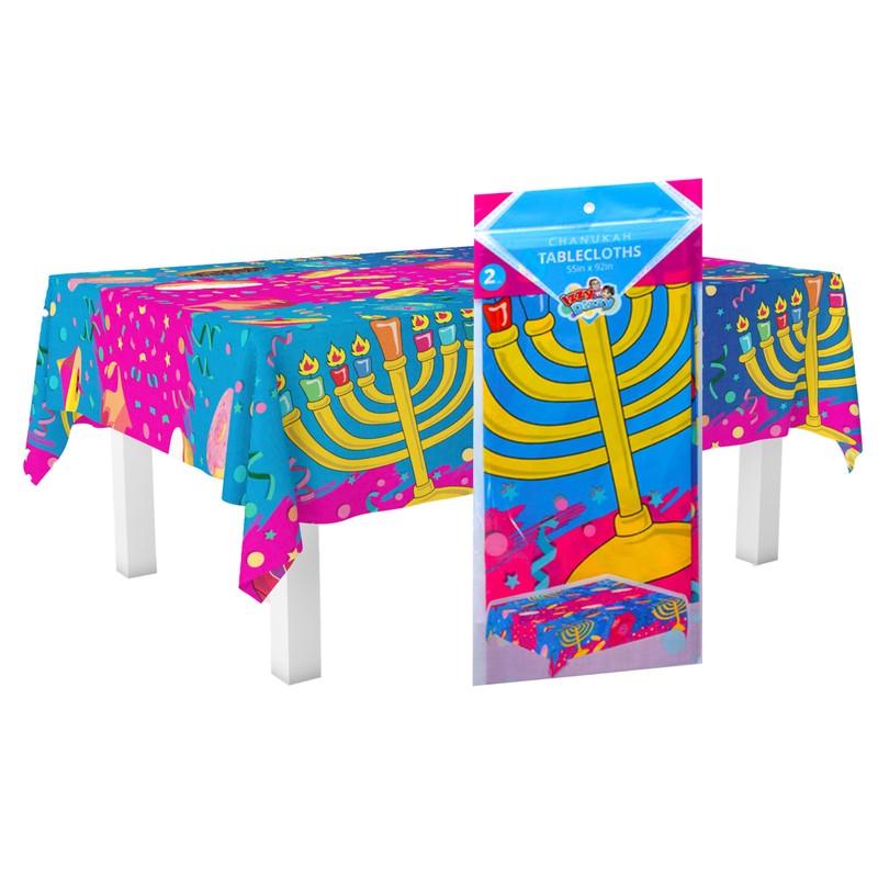 Izzy 'n' Dizzy Hanukkah Tablecloth - Hanukkah Paper Goods -
