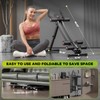 BODY RHYTHM Dual-Track Ab Machine with 4 Adjustable Heights, Foldable