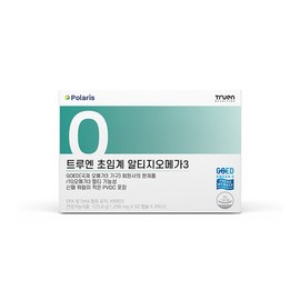 TrueN Nutrition Supercritical rTG Omega-3 Green 1000 (100 capsules) 1 Box / 초임계 알티지 rTG 오메가3 초록이 1000 (100캡슐) 1박스