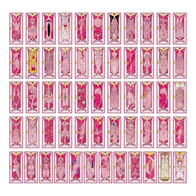 54 Cartas Sakura Card Captor Clow Cosplay Anime Kpop Tarot