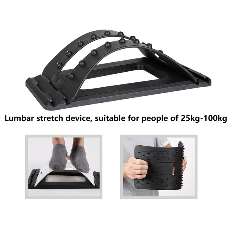 Lumbar Traction Stretching Device Slipped Discs Corrector Waist Strain Domestic