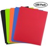 100 Pack Bulk Plastic Folders with Pockets for School, Kids,