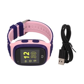Children Waterproof Smart Watch Kid Fashionable Touch Screen Watch with Video Camera Alarm Clock Pink
