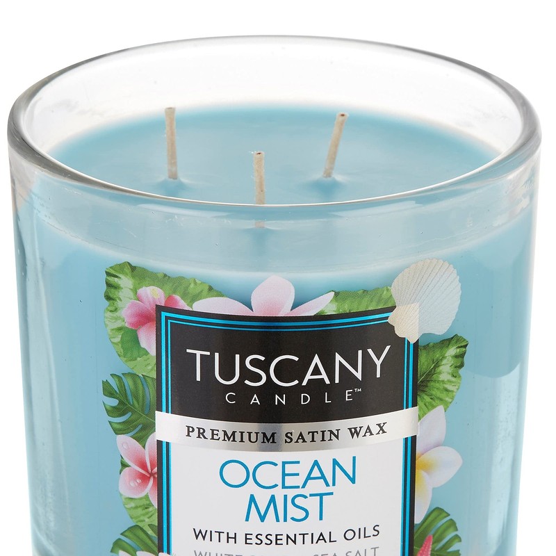 Tuscany Candle Ocean Mist: Sea Salt Scented Candle, 14 oz