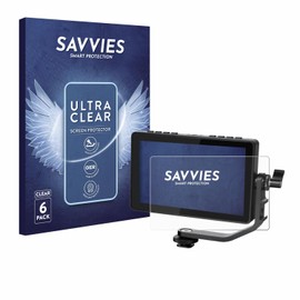 Savvies 6 Pack Screen Protector compatible with Feelworld F5 PROX 5,5" Protection Film Clear
