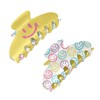 Double Sided Large Claw Clip Hair Accessory with Happy Burst