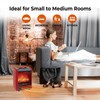 Comfort Zone Electric Mini Fireplace Space Heater with Realistic 3D