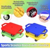 4 Pcs Sports Scooter Board with Handles for Kids Non-Marring