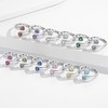 SAIERMEI Adjustable August Birthstone Ring for Teens & Women -