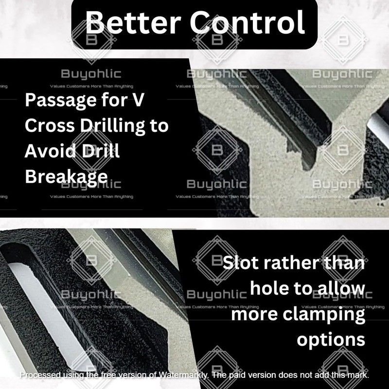 Buyohlic SGI V Block Jig Fixture For Center Drilling of