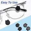TORWOL Mini Silicone Ear Hooks Eyewear Retainer, 10 Pairs Anti-slip