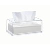 Clear Acrylic Tissue Box，Rectangle Disposable Paper Facial Holder with Lid,Dryer