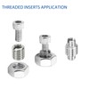 HiPicco 6 Pcs Thread Adapter Sleeve Reducing Nut, M10 x