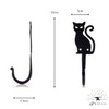 Fayesia Wrought Iron Wall Hooks - Blacksmith Handcrafted Set of