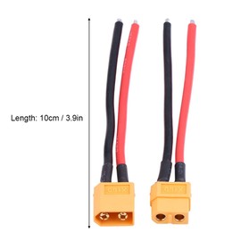 Cable de conector XT60 Cable de extensin de enchufe macho a hembra XT-60 Cable de silicona 14AWG Cable de conector de enchufe XT60