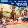Perfectware- 5lb Drawstring Ice Bags w/Cotton String Handle- Pack of