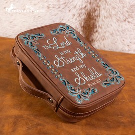 Montana West Western Style Embroidered Bible Covers for Women Men Book Carrying Case Church Bag Outdoor Bible Protective