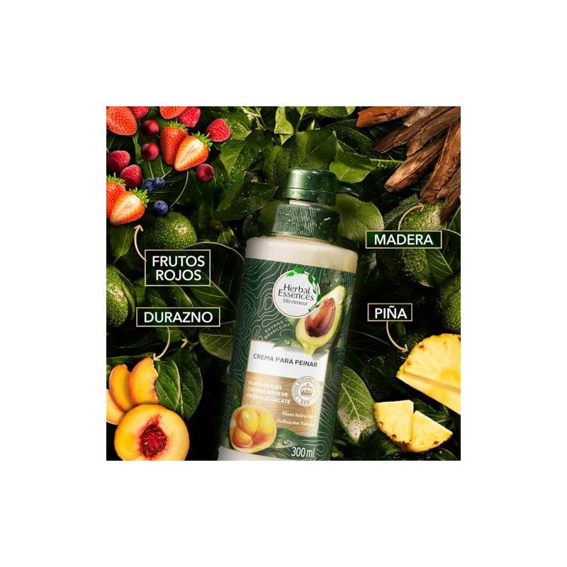 Herbal Essences Crema para peinar rizos Nutre e Hidrata Pequi