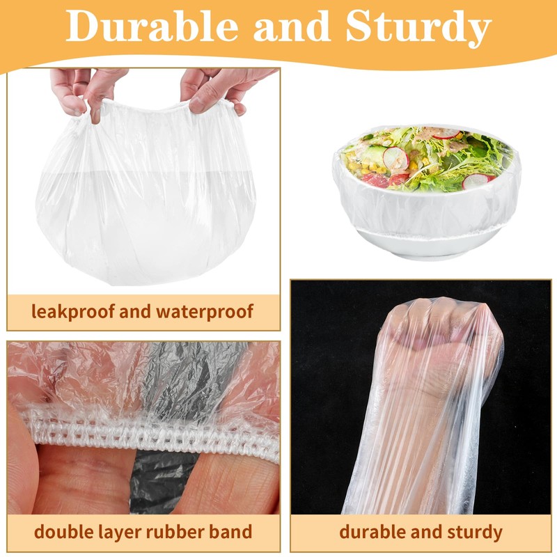 Plastic Shower Caps for Sourdough Bread, 200 Pcs Bowl Covers