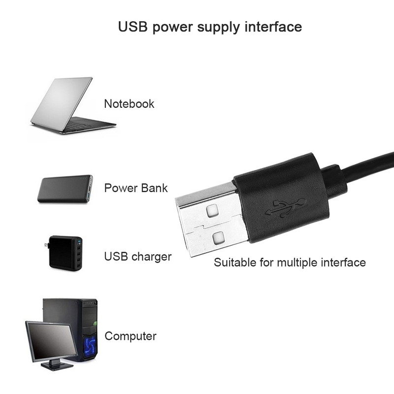 USB Powered Adjustable LED Fill Light Photography Light Phone Bracket