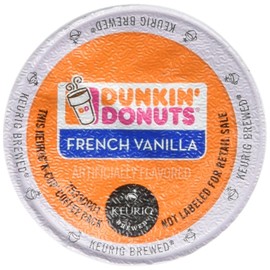 Dunkin Donuts French Vanilla Flavored Coffee K-Cups For Keurig K Cup Brewers - 32 Pack (Packaging may vary)