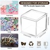 Tuanse 100 Pcs Acrylic Box with Lid Clear Small Acrylic