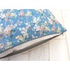 DDintex FLORET LONDON Cushion Cover, Josephine Blue, 17.7 x 17.7