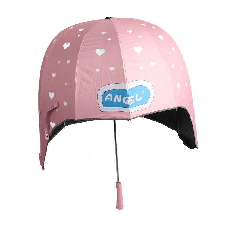 Cute Helmet Umbrella UV Resistant Windproof Rainproof Helmet Shaped Dome