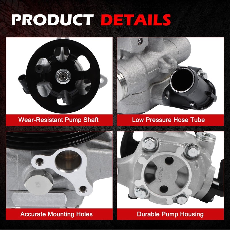 Autodevil 21-5419 Power Steering Pump with Pulley, Fit for 2006-2007