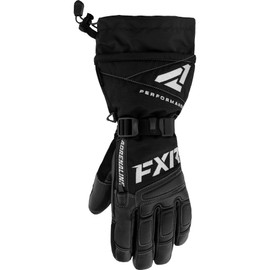 FXR Women's Adrenaline Insulated Snowmobile Glove 2025 (Black/White - Large)