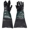 POFET 1 Pair Rubber Sandblasting Gloves, Safety Gloves for Work,60cm