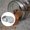 sourcing map 50Pcs Coin Slot Bank Lid for Mason Jar,