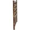 Red Lantern Hoshi Zen Garden Fence Panel - Burnt Bamboo
