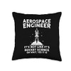 Cool Aerospace Engineer For Men Women Rocket Scientist Space Throw