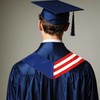 USA And Australia Flag Graduation Stole, Satin Embroidery Graduation Sash