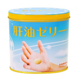 Liver Oil Jelly, 300 Tablets, Nutritional Functional Foods, Vitamin A, Vitamin D, Banana Flavor, Jelly, Drop, 1 Capsule Per Day, Large Capacity, Made in Japan